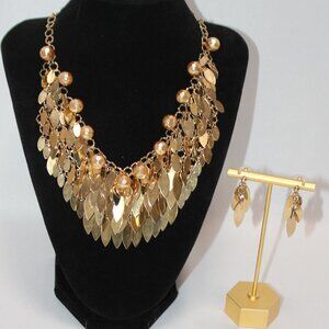 JC Statement Necklace with Matching Earrings